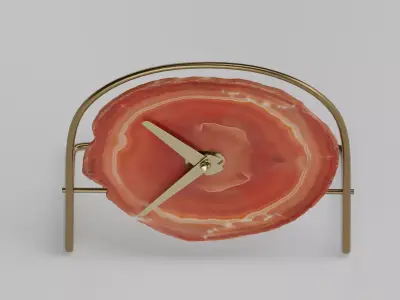 Agate clock Low-poly 3D model