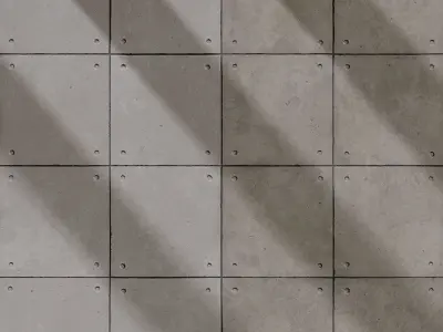 Concrete Plate Wall 02 - Seamless Texture