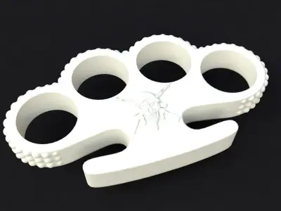 5 brass knuckles 3D model