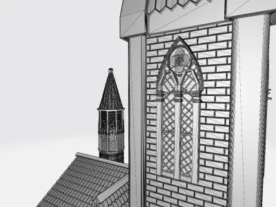 Catholic church 3D print model
