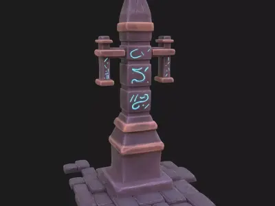 Obelisk tower 3D model