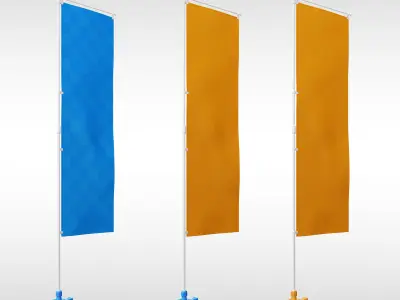 Nobori Flag 3D model