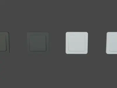 Electrical Switches Low-Poly 3D Model Free low-poly 3D model