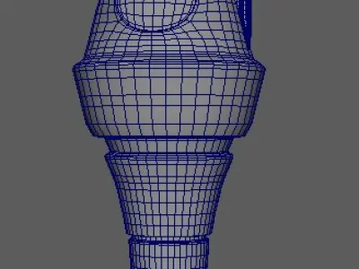 Futuristic Sci-Fi Tower Low-poly 3D model