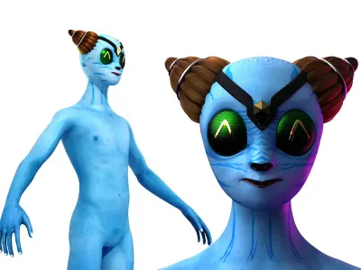 Sci-Fi Avatar 3D model