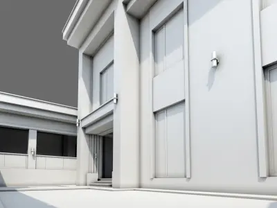 Modern House ID035 3D model