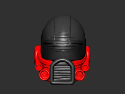 helmet high poly sculpt 3d printable ver 7 3D model 3D model