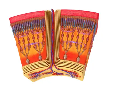 Retina 3D model