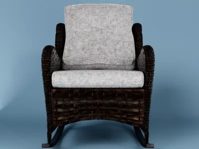 PATIO  CHAIR Low-poly 3D model