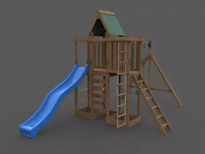 PBR Playground Jungle Gym 06 Low-poly 3D model