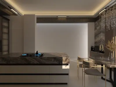 Master Kitchen Design 3D model
