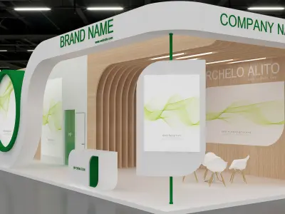 exhibition booth stand 3d model tradeshow 3D model