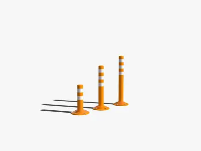 Road Traffic Cones Low-poly  Low-poly 3D model