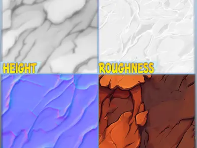 Stylized Lava Seamless Texture Texture