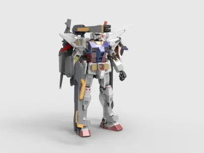 Gundam RX-78 Defender 3D model