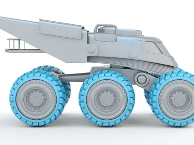 Sci-fi Mobile Scientific Station 3D print model