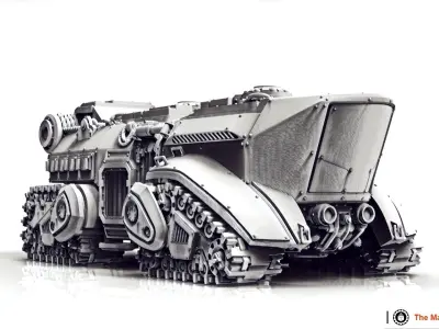 Landshark Armored Transport 3D print model