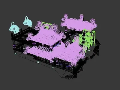 Cartoon Fantasy Architecture 3D model