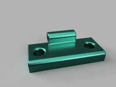 Hinge pair of metal hinges Free 3D print model