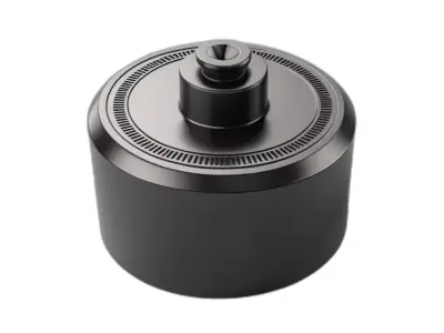 Futuristic Industrial Device Component Low-poly 3D model