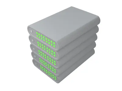 Power Storage Machine Icon v1 002 Low-poly 3D model