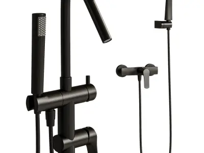 Bathroom Faucet Set 3D model