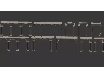 European style door frame components Texture