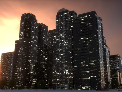 City Block Type B17 3D model
