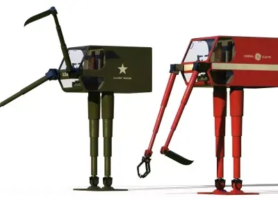 Pedipulator concept 1962 3D model