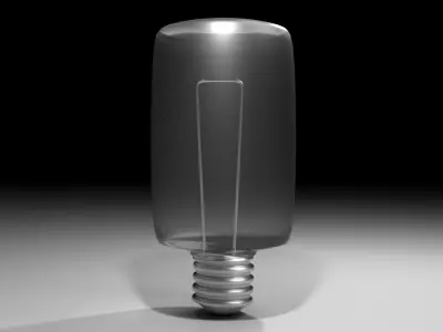 Light Bulb - Cylinder 3D model