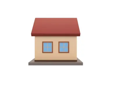 Cartoon House 3D model