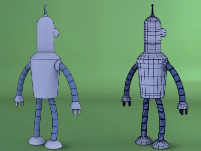 Bender 3D Model Low-poly 3D model