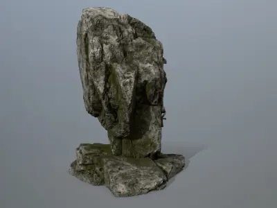 horus rock Low-poly 3D model