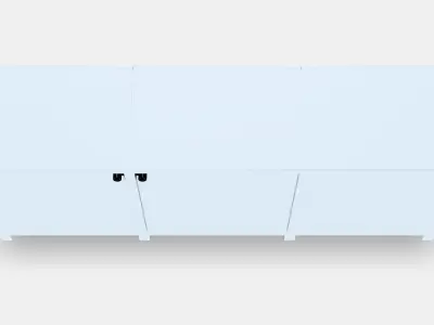 BESTA Storage combination with doors 72 Low-poly 3D model