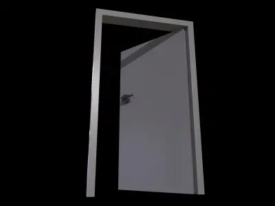 Door Game Ready Low Poly 3D Model Low-poly 3D model