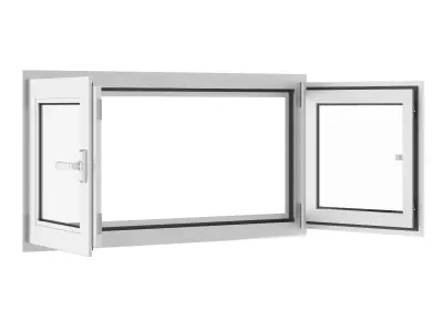 Metal Window 1180mm x 600mm 3D model