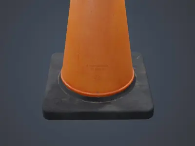 Traffic cone  3D model purchase