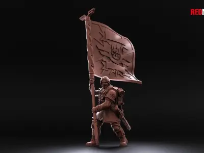 Shock Troops - Female Command Squad of the Imperial Force 3D print model