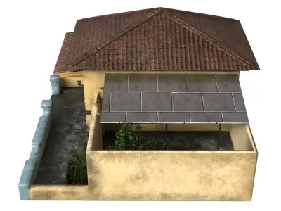 Indonesia Heritage House 8 Kayutangan Low-poly 3D model