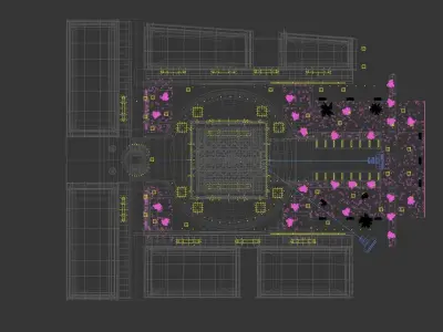 Dubai DIFC - lighting set up 3D model