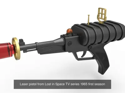 Laser pistols from Lost in Space 1965 TV series 3D Model Pack