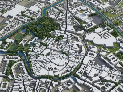 Breda  Low-poly 3D model