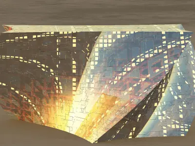 Prism Glass Building 3D model