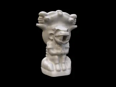 Mayan Statue Low-poly 3D model
