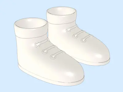 Kids Shoes Free 3D model