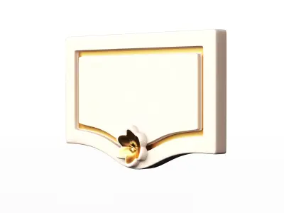 Kitchen Cabinet Door Classic Yegane Low-poly 3D model