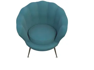 chair teal 3D model