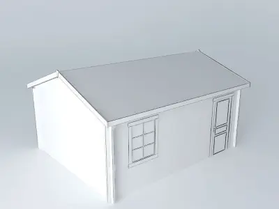 Simple garage  Free 3D model
