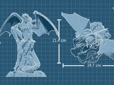 Diablos Girl 3D print model