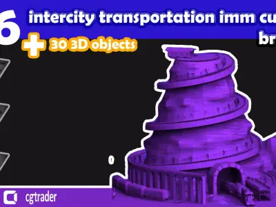 intercity transportation imm curve brush-vol1 3D model